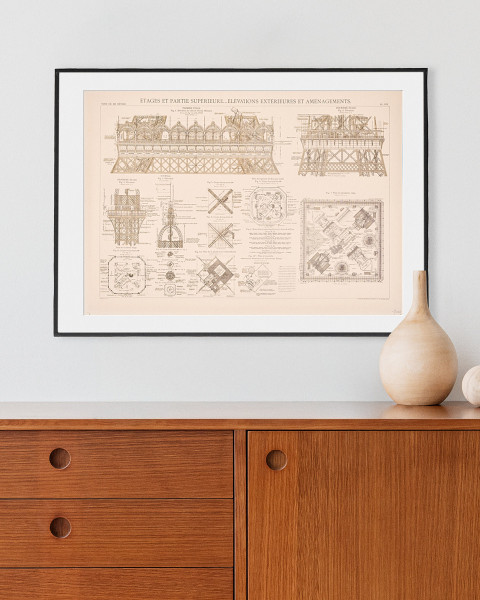 Composition Poster - Official Eiffel Tower Shop