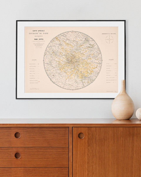 Environs de Paris Poster - Official Eiffel Tower Shop