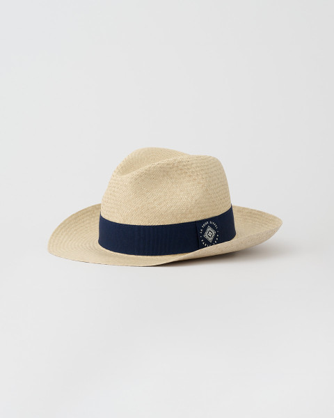 Chapeau Paille Beige et Bleu - Boutique tour Eiffel